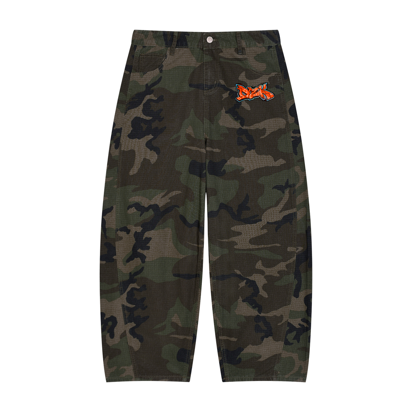 3095 A.D. Krew Barrel Leg Camo Pants