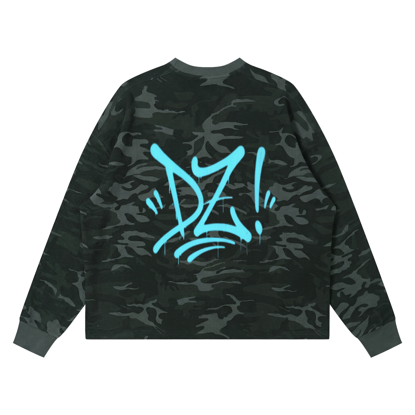 Unisex Waffle Boxy Long Sleeve T-Shirt ODMPOD