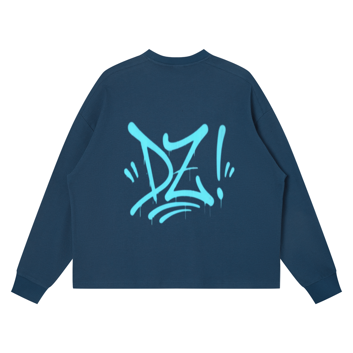 Unisex Waffle Boxy Long Sleeve T-Shirt ODMPOD