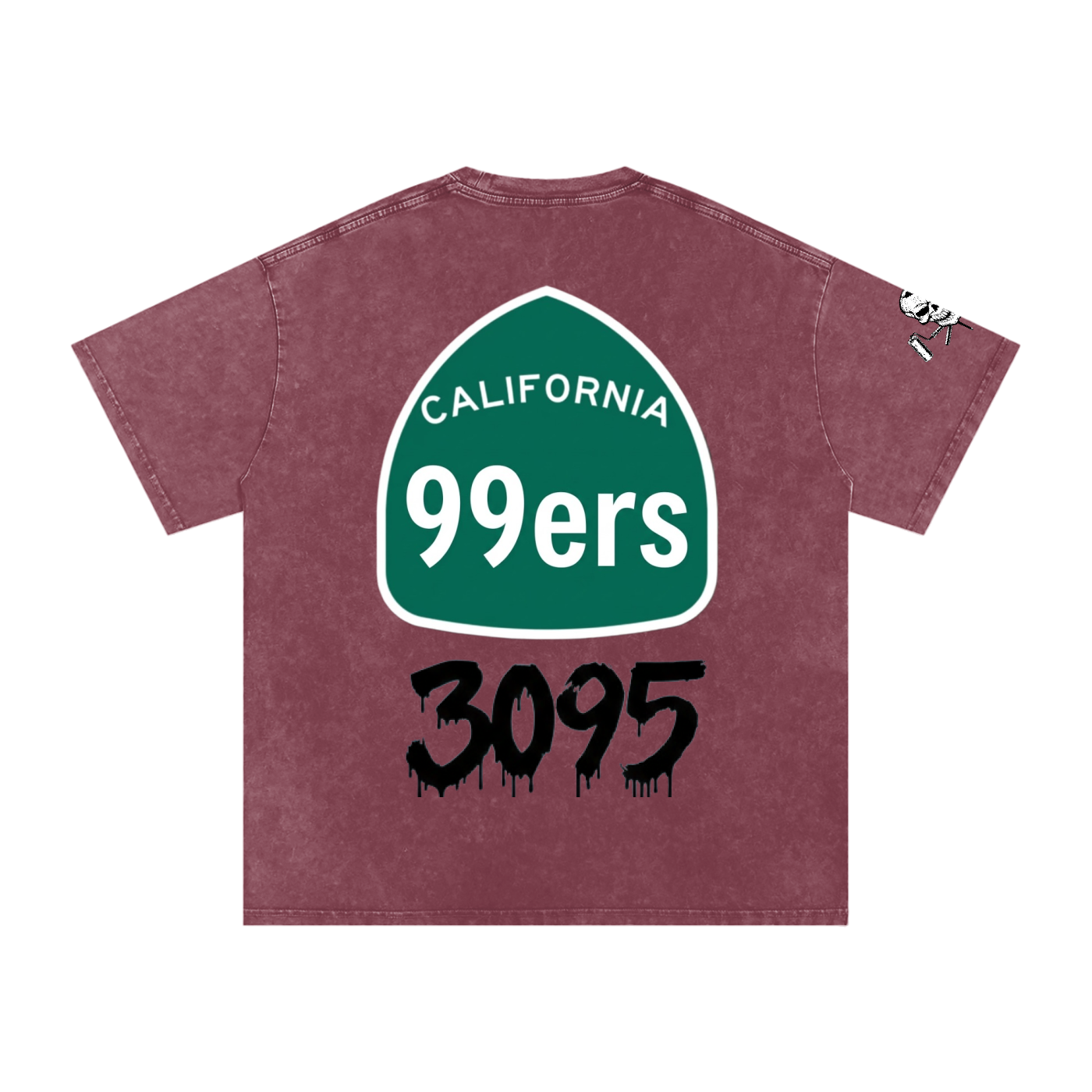 3095 A.D. 99ers Snow Washed Tee ODMPOD